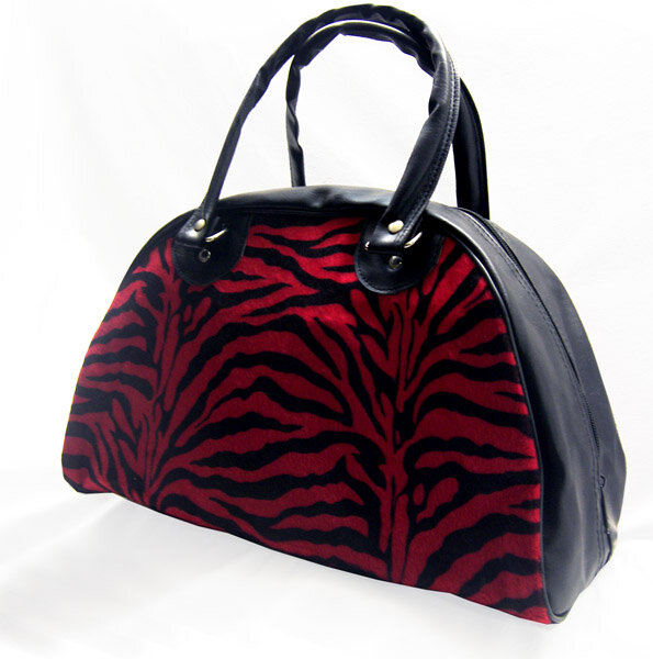 BOLSO BOWLING CEBRA ROJA